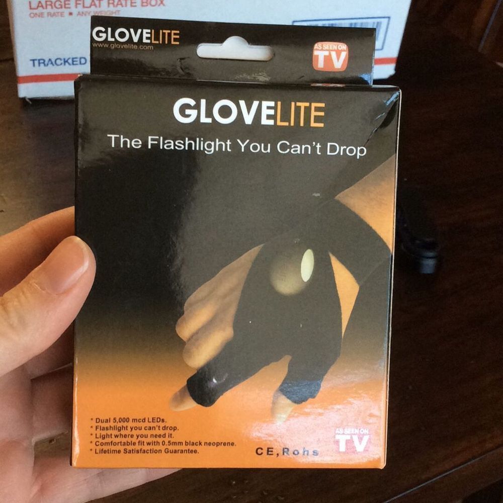GLOVELITE The Flashlight You Can’t Drop As Seen On TV